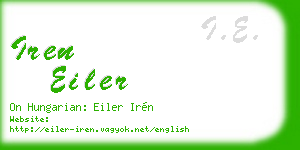 iren eiler business card
